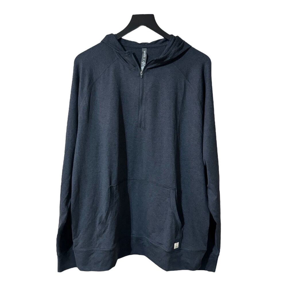Vuori Ponto Performance 1/2 Zip Hoodie Sweatshirt Dark Gray Men's XL V244